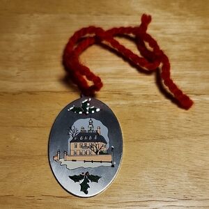 Silver Ornament Of Governor's Palace in Williamsburg, Virginia. 